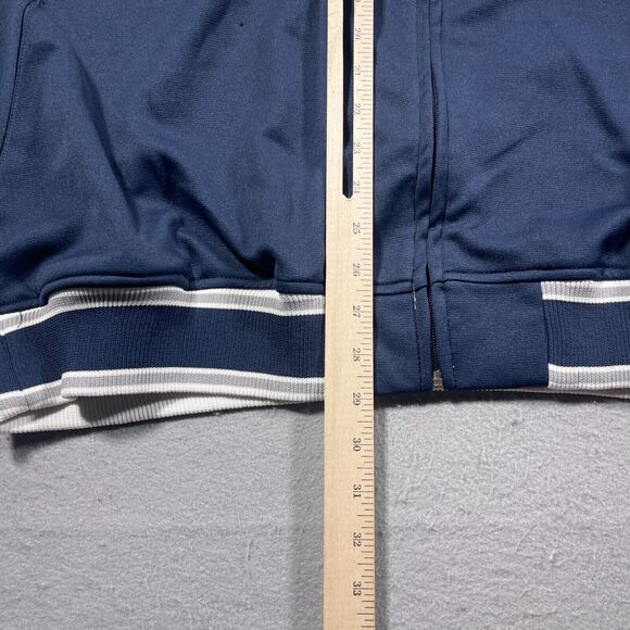 New York Yankees Jacket Men XL Stitches Athletic Zip Up Full Track‎ Navy White - Picture 6 of 12